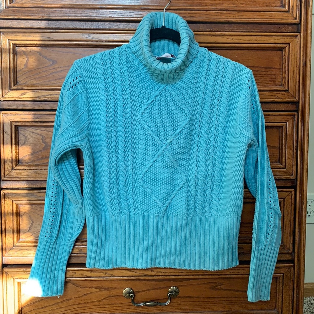 Nine & Co. Blue Turtleneck Sweater